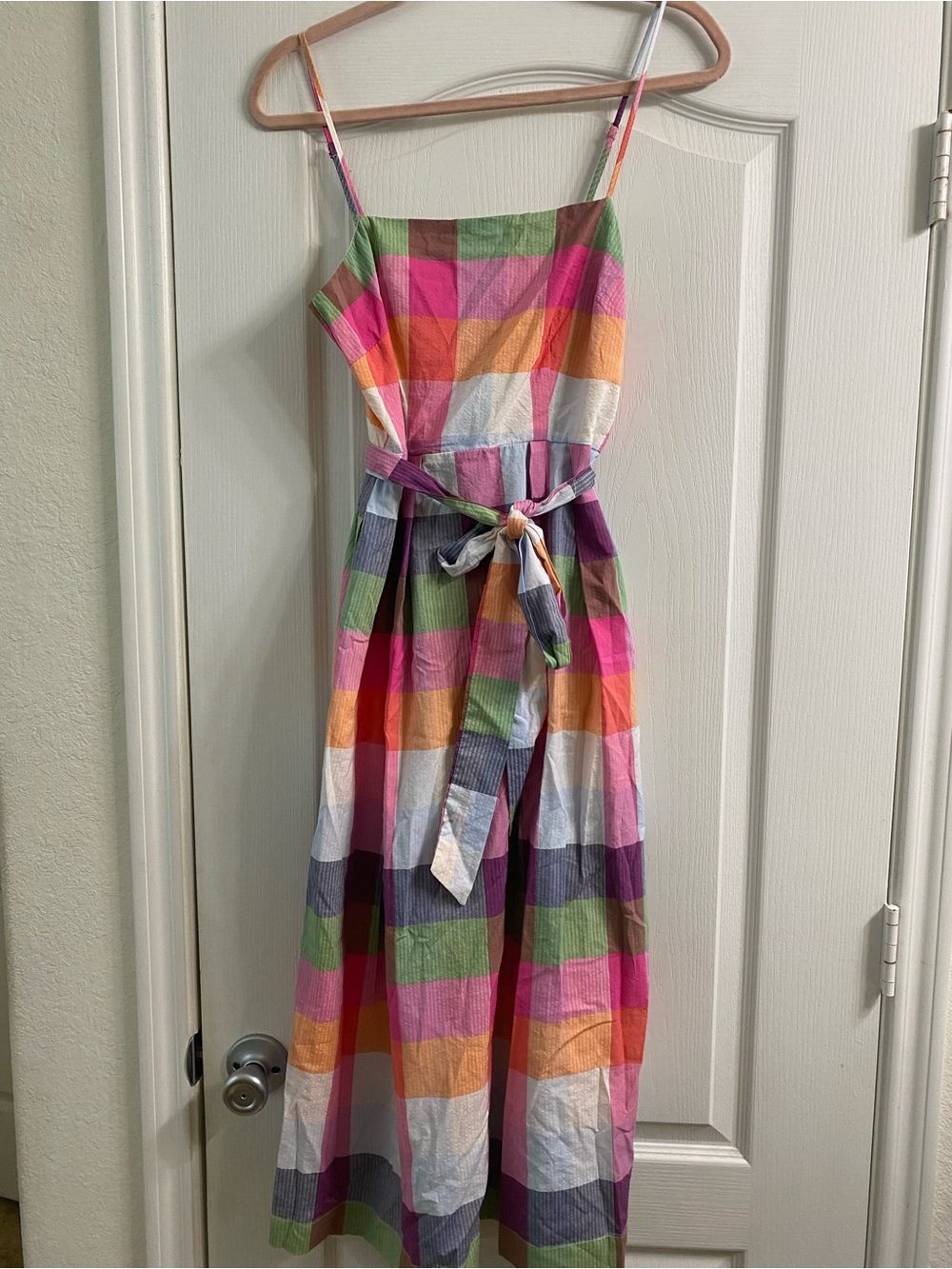 Kate Spade New York x Target Tie-Waist Plaid Midi Picnic Cottagecore Dress XS - Picture 2 of 16